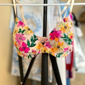 PINK! floral bra